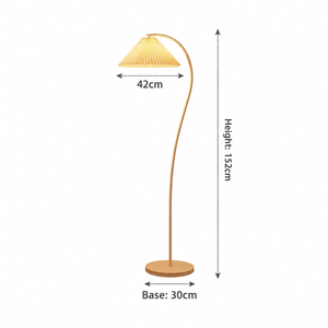Freya - Pleated Shade Floor Lamp