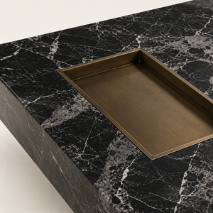 Roman - Rectangular Slate Stone Coffee Table