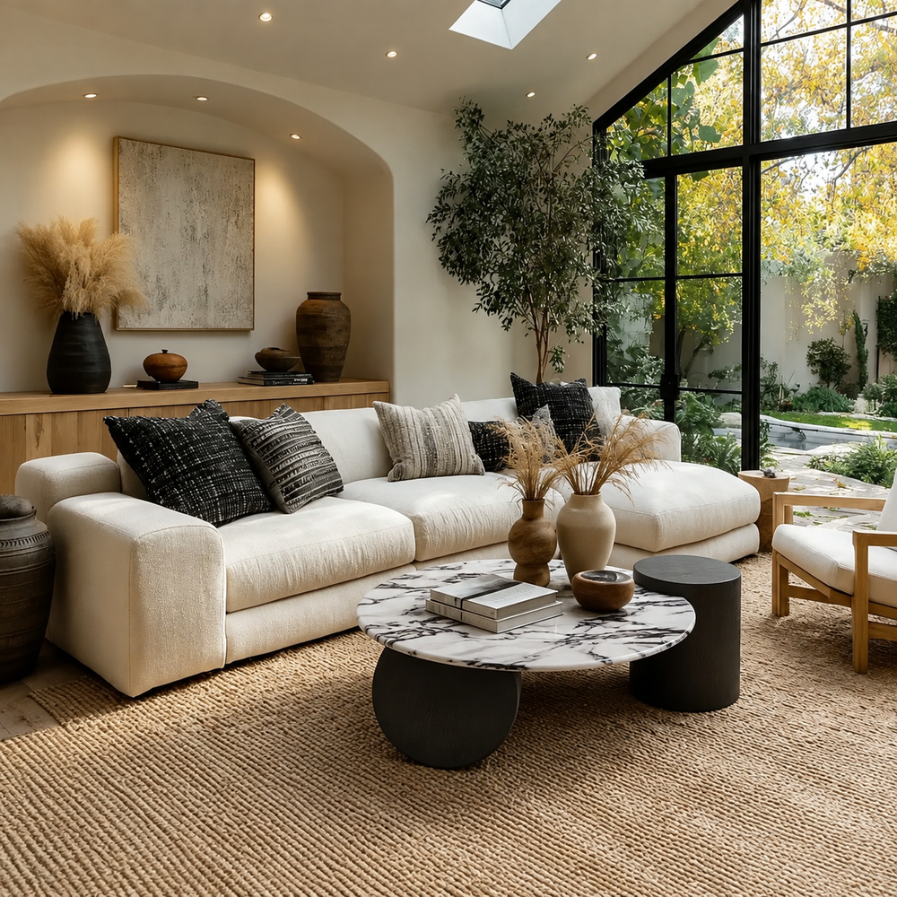 Orla - Round Marble Coffee Table