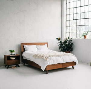 Joey Walnut Storage Bed