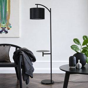 Lior - Modern Floor Lamp with Side Tray