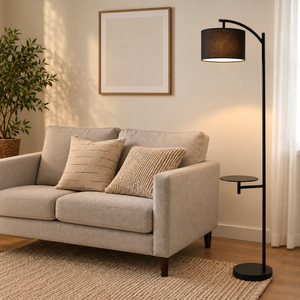 Lior - Modern Floor Lamp with Side Tray