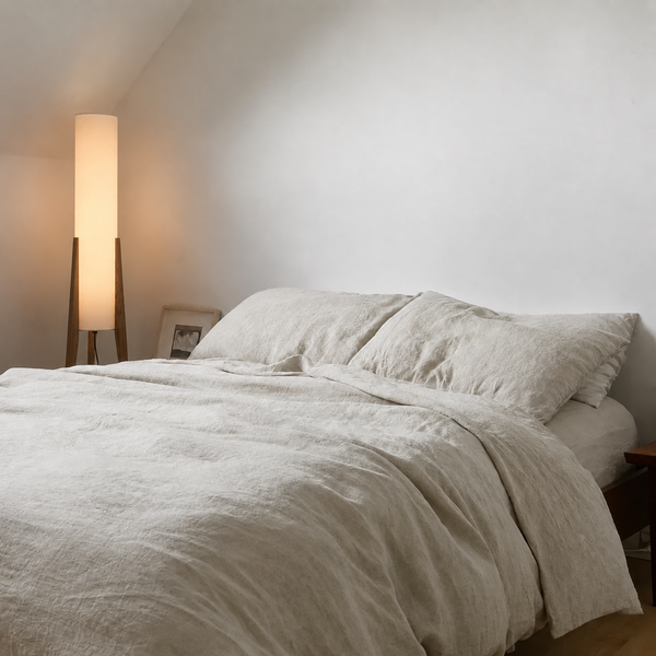 Clara - French Linen Bedding Set in Grey