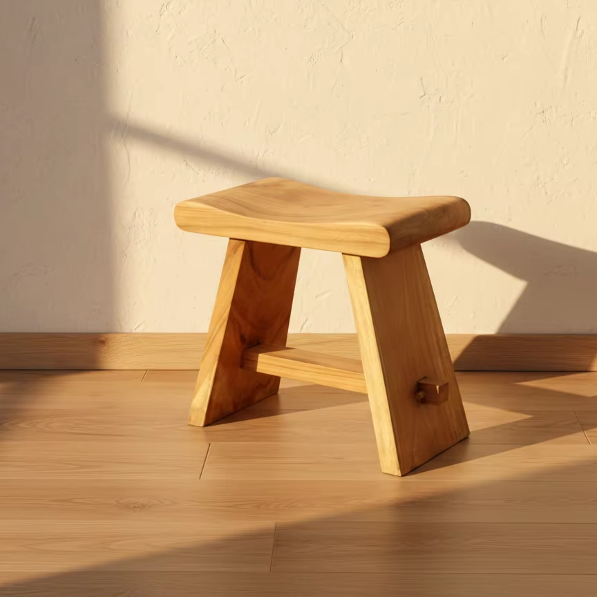 Toma - Solid Teak Wood Stool