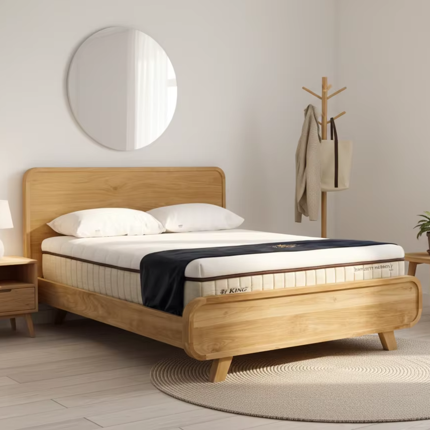 Soren - Solid Teak Platform Bed Frame