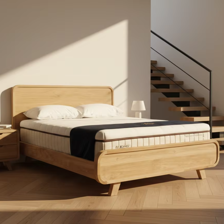 Soren - Solid Teak Platform Bed Frame