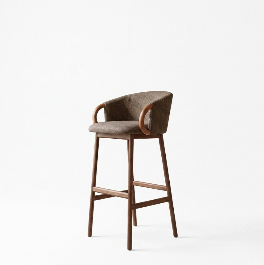 Luca - Teak Bar Chair