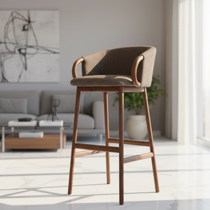 Luca - Teak Bar Chair