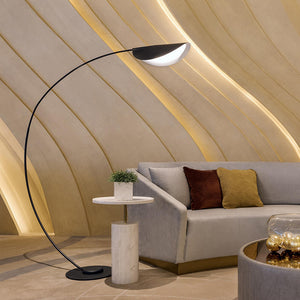 Elio - Black Arc Floor Lamp - image 2