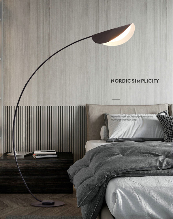 Elio - Black Arc Floor Lamp - image 4