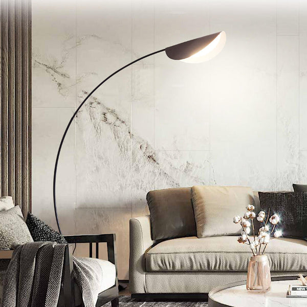Elio - Black Arc Floor Lamp - image 5