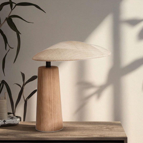 Hana - Wabi Sabi Wood Table Lamp