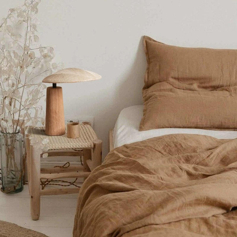 Hana - Wabi Sabi Wood Table Lamp