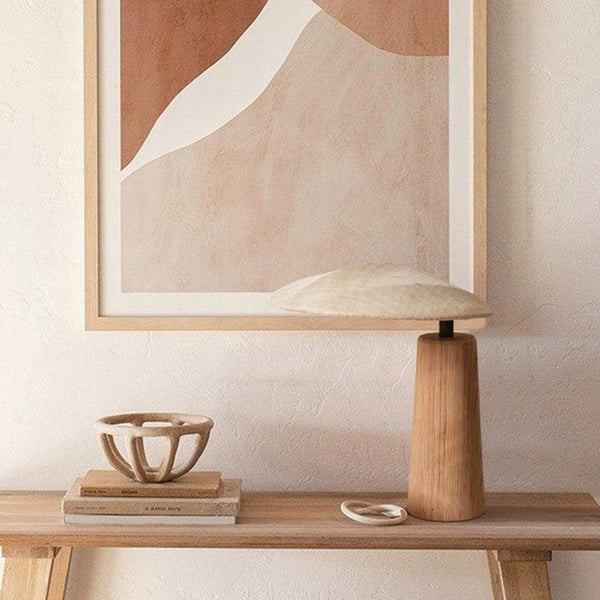Hana - Wabi Sabi Wood Table Lamp
