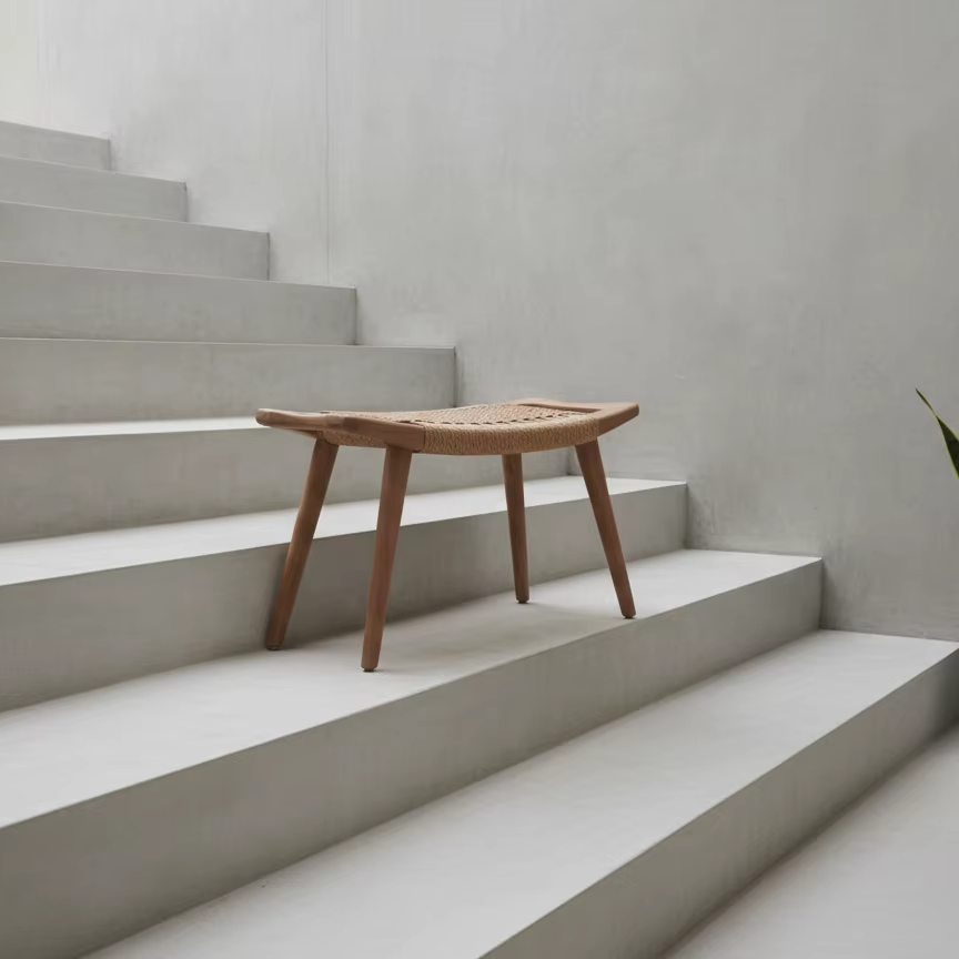 Eden - Handmade Teak Accent Stool