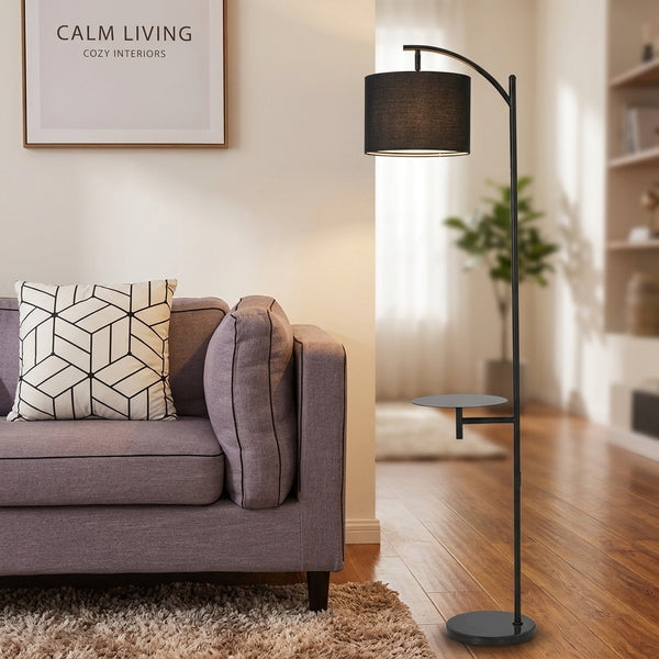 Lior - Modern Floor Lamp with Side Tray