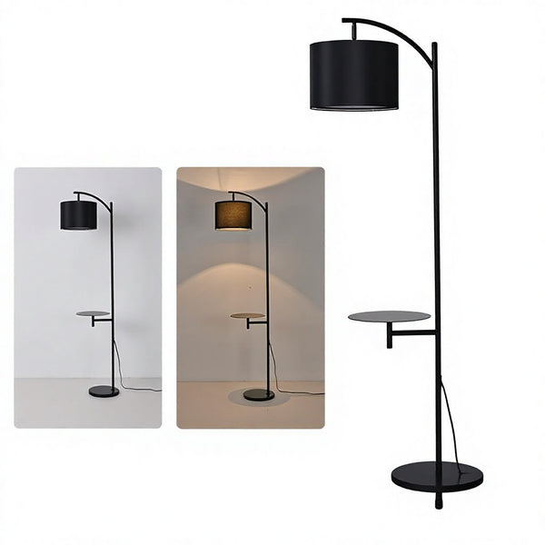 Lior - Modern Floor Lamp with Side Tray