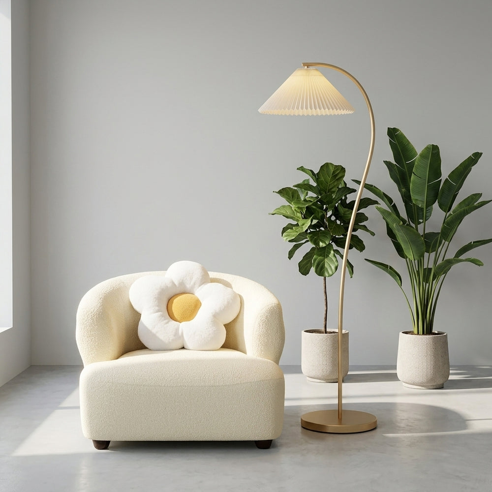 Freya - Pleated Shade Floor Lamp