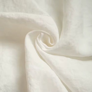 Clara - French Linen Bedding Set in Warm White