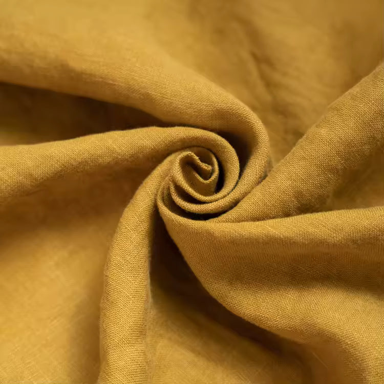 Clara - French Linen Bedding Set in Turmeric