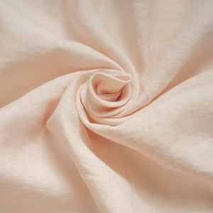 Clara - French Linen Bedding Set in Blush