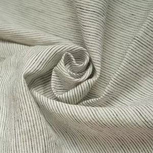 Clara - French Linen Bedding Set in Pinstripes