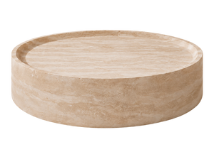 Arlo - Round Cream Marble Coffee Table