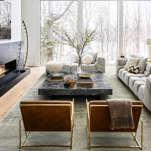 Roman - Rectangular Slate Stone Coffee Table