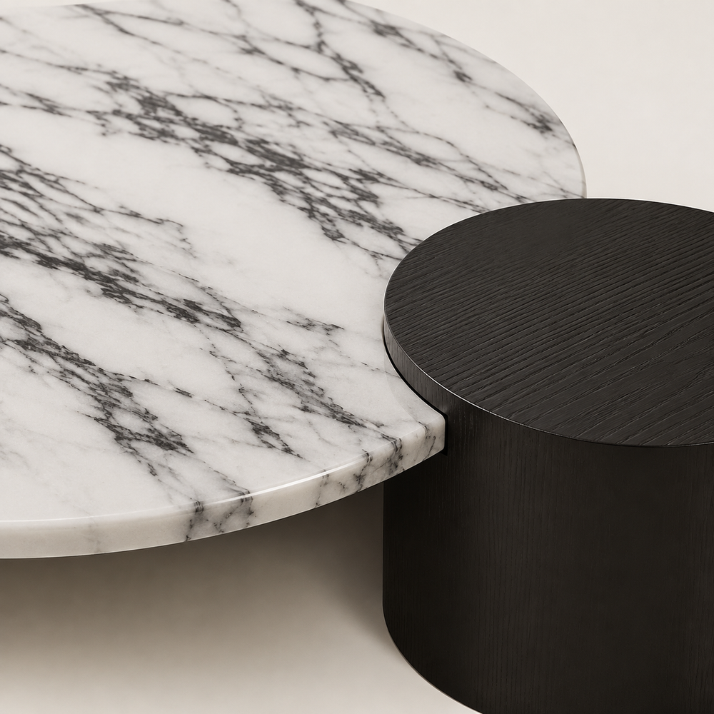 Orla - Round Marble Coffee Table