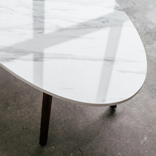 Mim Concept  best Modern furniture stores in Toronto, Ottawa and Mississauga to sell modern contemporary bedroom furniture and condo furniture. Minimal mid century modern coffee side table white marble minimalist walnut wood modern organic luxury Scandinavian
