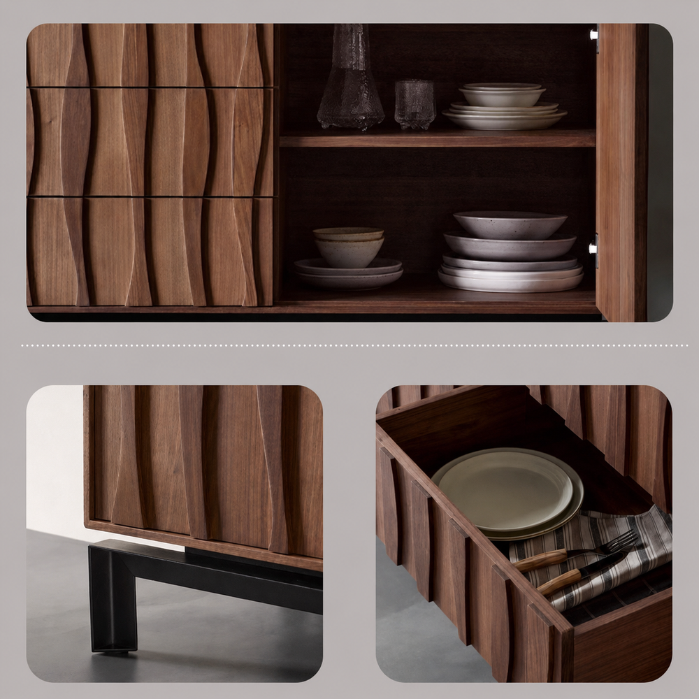 Vera - Wave Pattern Sideboard