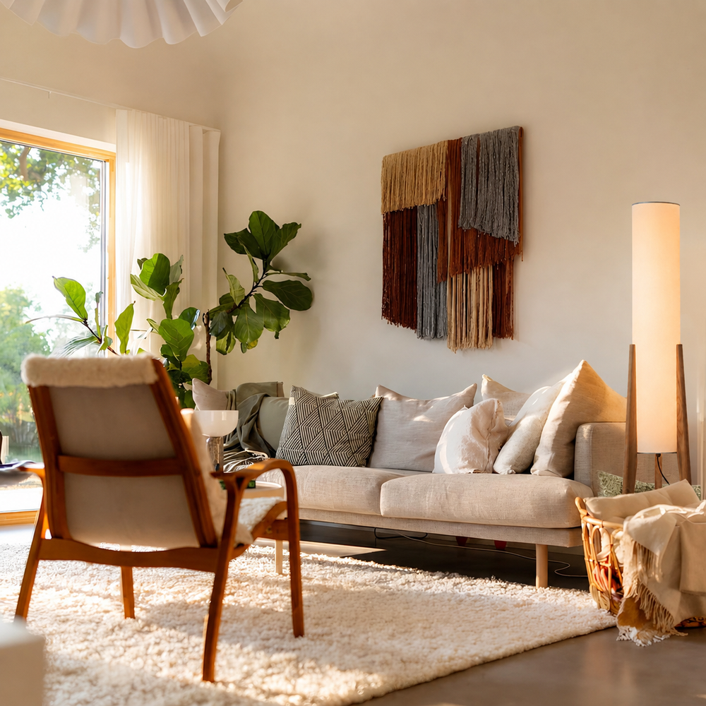 Nara - Wabi Sabi Wood Floor Lamp