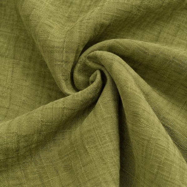 Clara - French Linen Bedding Set in Avocado Green